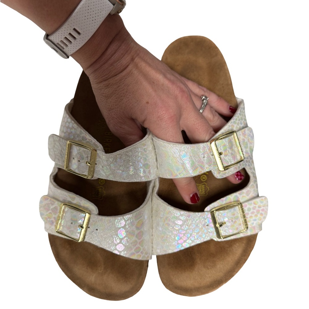 39 REGULAR Iridescent White Birkenstock - Picture 3 of 5